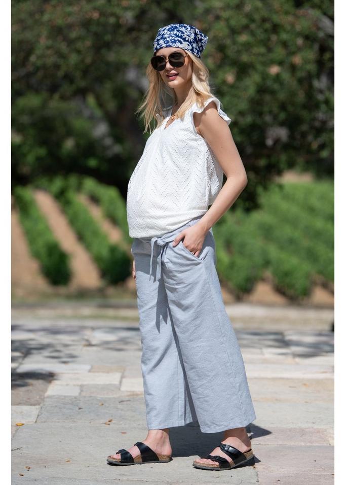 pantalon en lin future maman