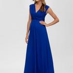 robe bleue habillée de grossesse
