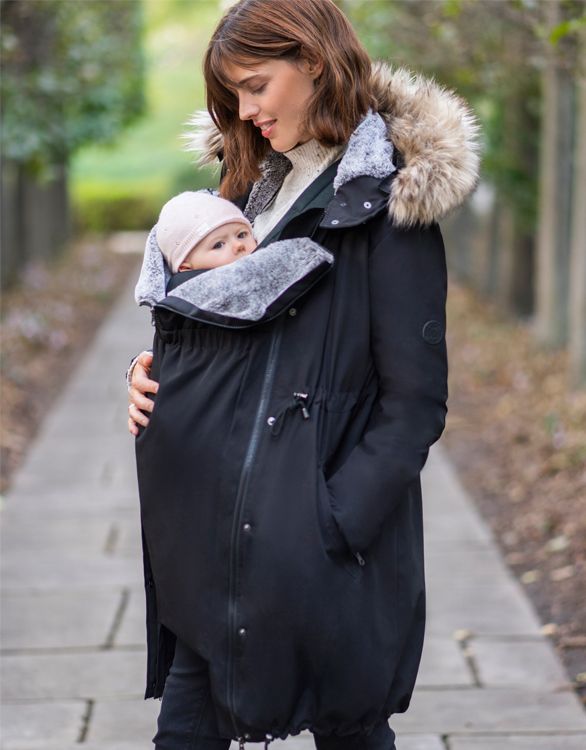 2 En 1 Veste De Portage Femme,Manteau Grossesse Et Maternité Veste