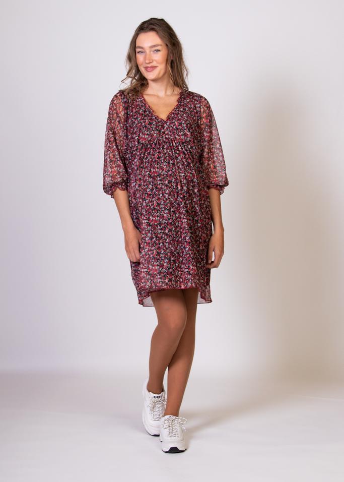 Maternity dress autumn print