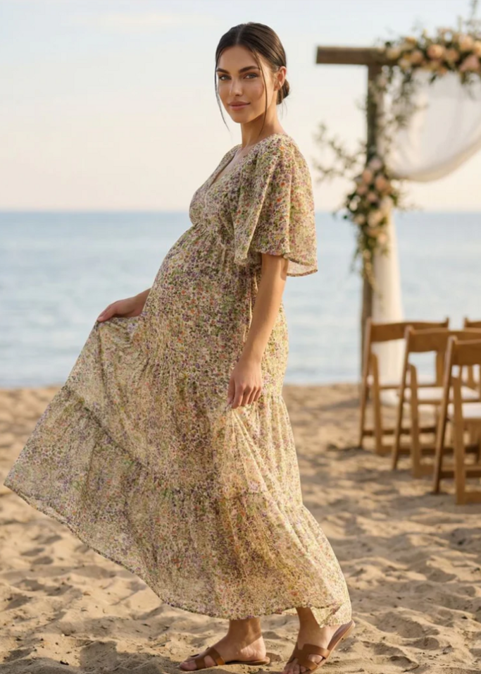 robe longue de grossesse