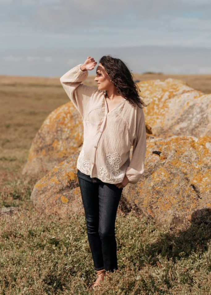 chemise de grossesse et d'allaitement