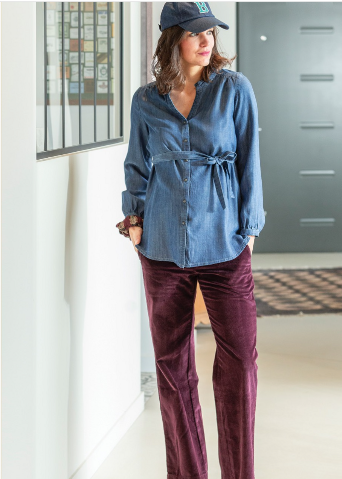 pantalon de grossesse en velours
