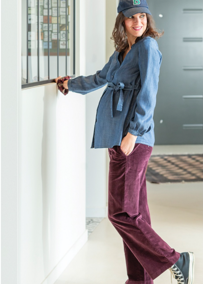 pantalon de grossesse en velours