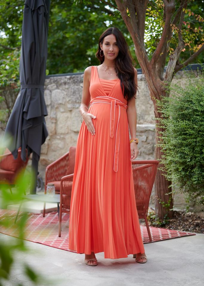 robe longue habillée de grossesse
