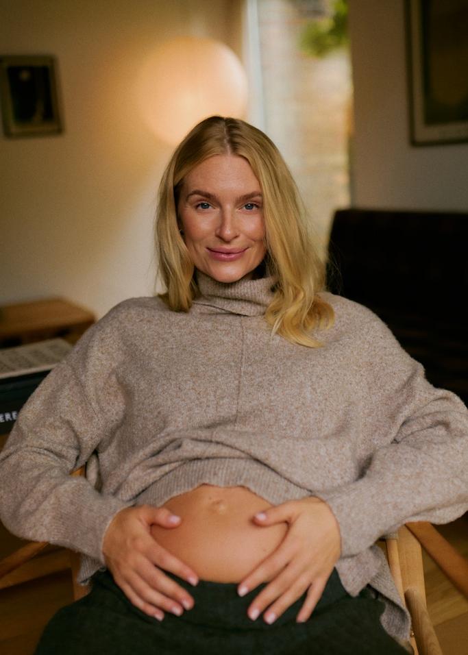 pull col roulé de grossesse