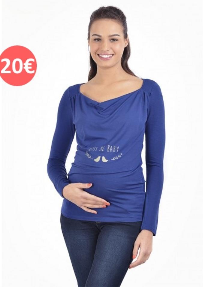 blue nursing top