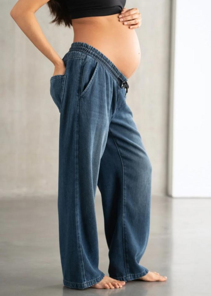 jeans large de grossesse