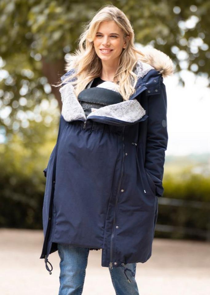 3in1 winter maternity Parka blue.