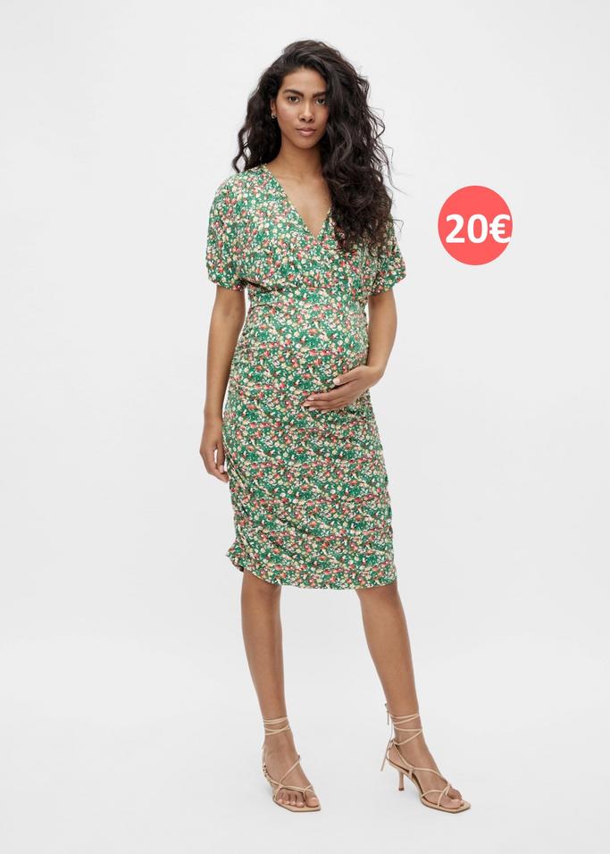 green maternity dress