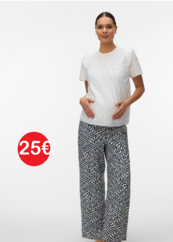 Maternity pants black&amp;white print