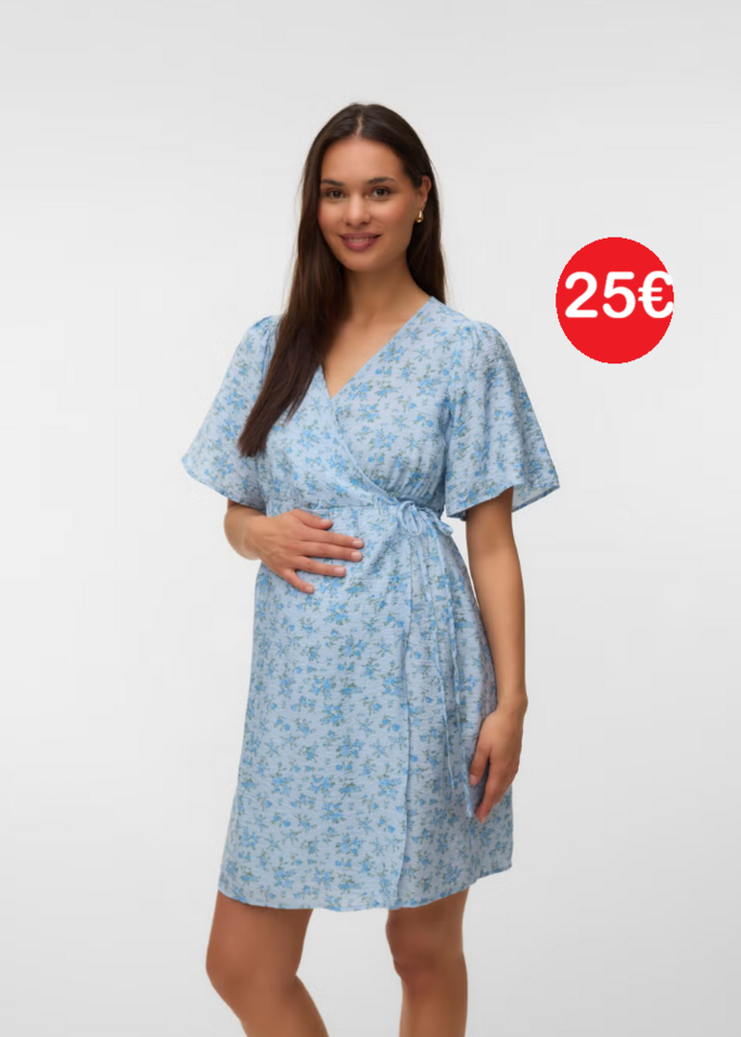 Flowers maternity tunic
