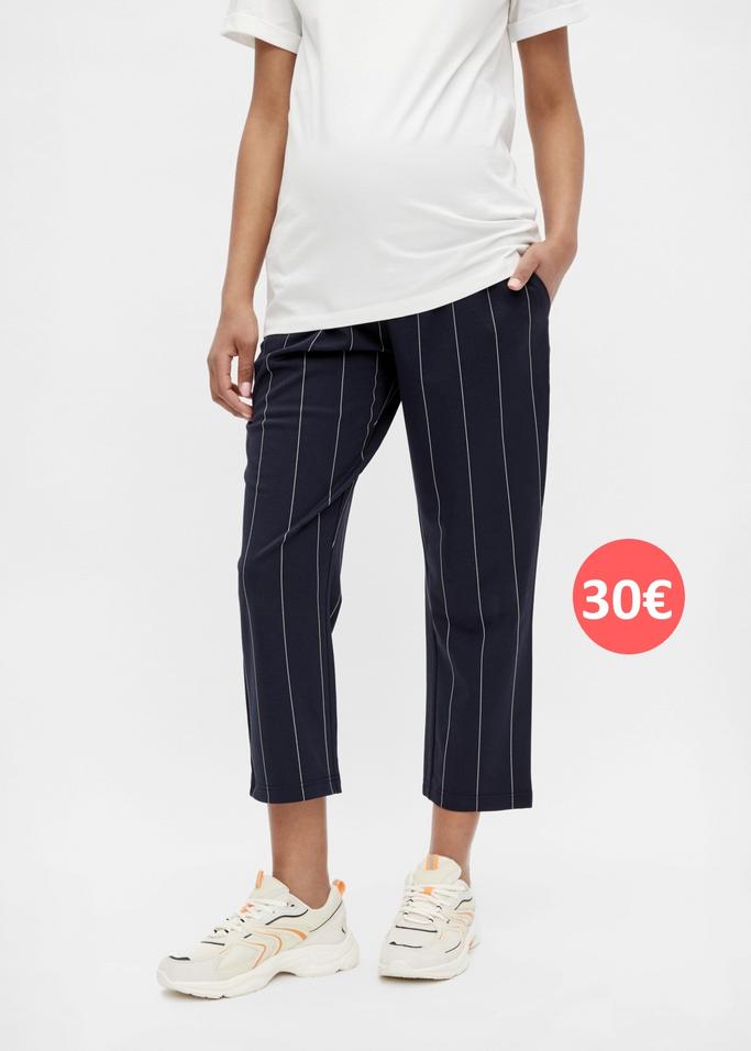 pantalon de grossesse bleu rayé