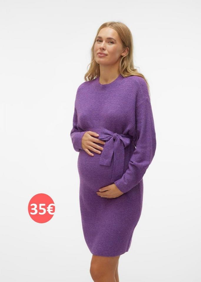 Purple Maternity dress