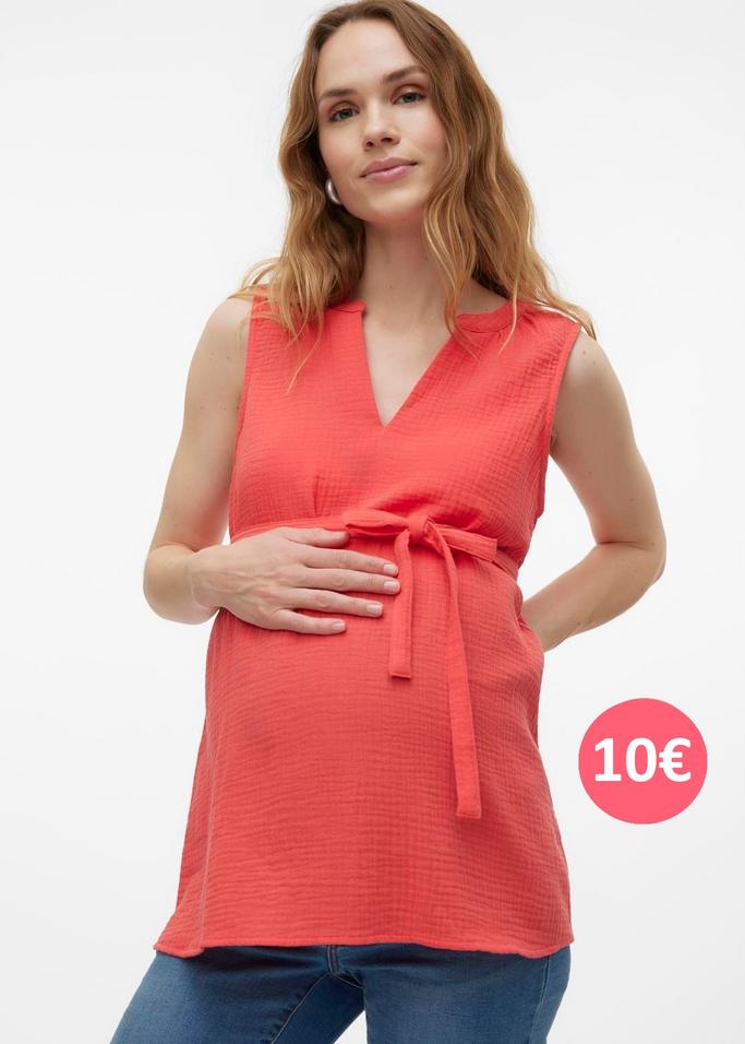 top rouge de grossesse