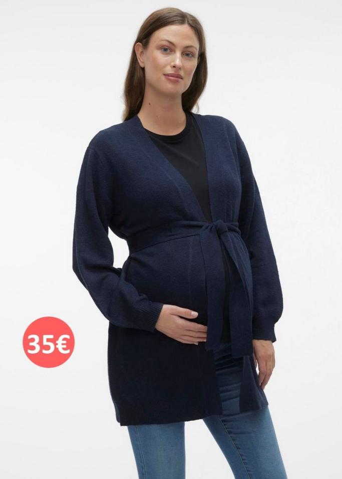 Cardigan de grossesse bleu