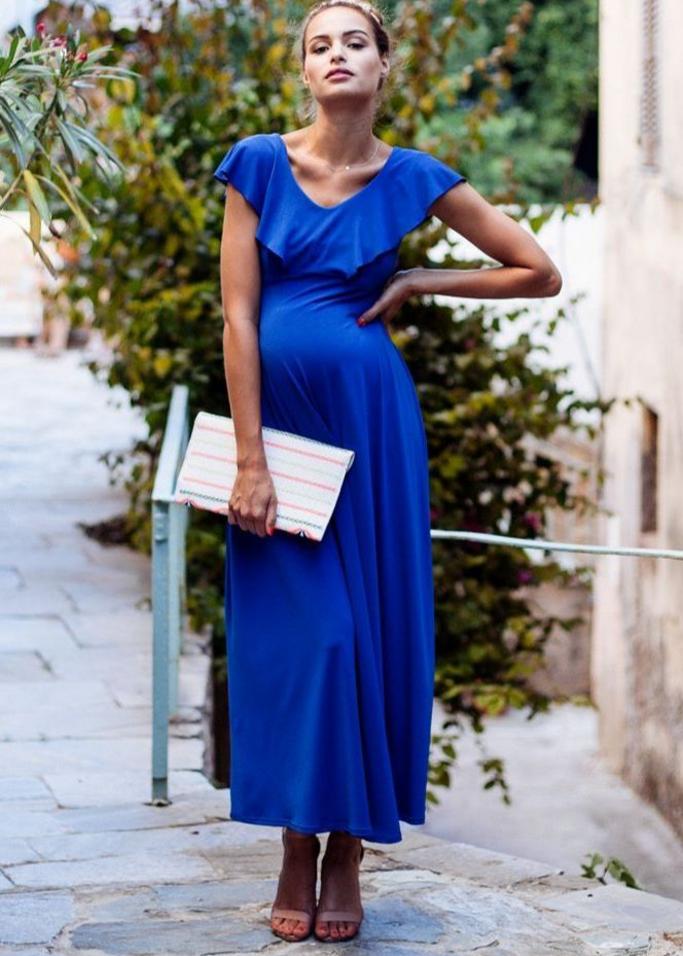 longue robe de grossesse habillée