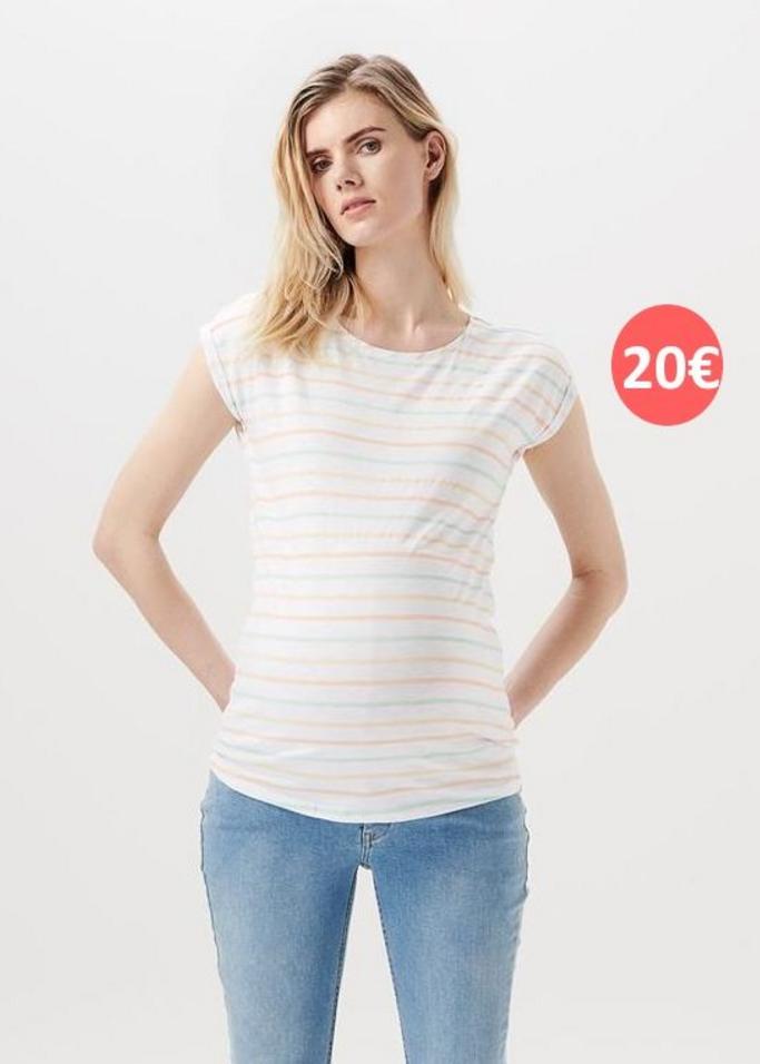 T-shirt de grossesse rayures