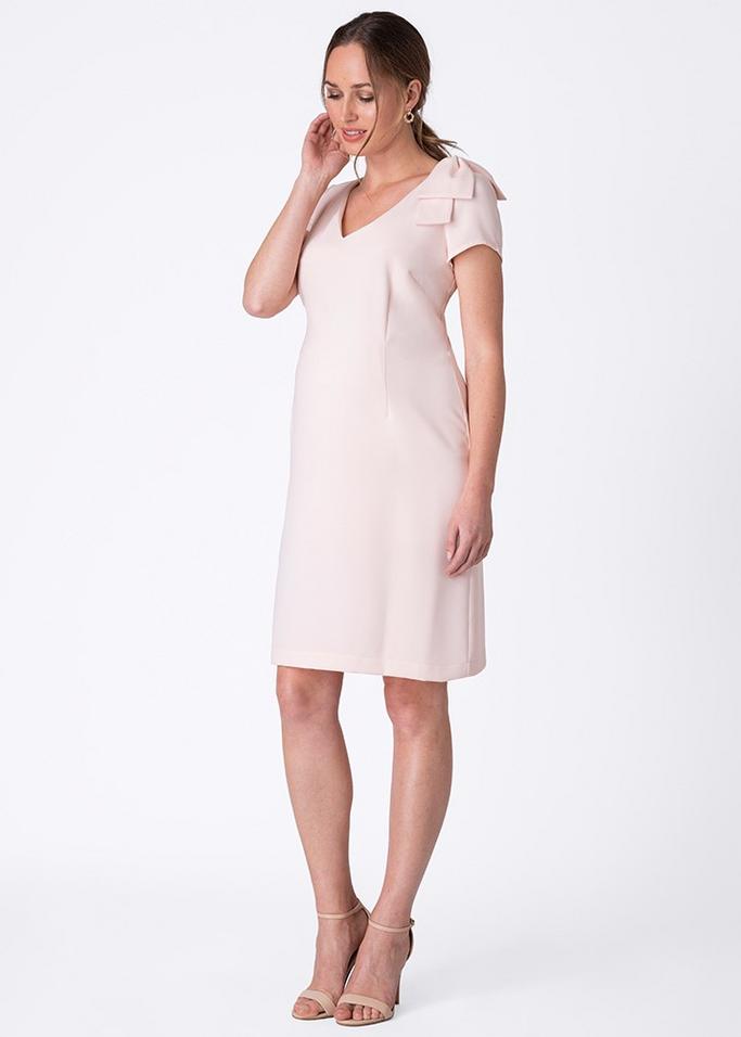 blush evening maternity dress