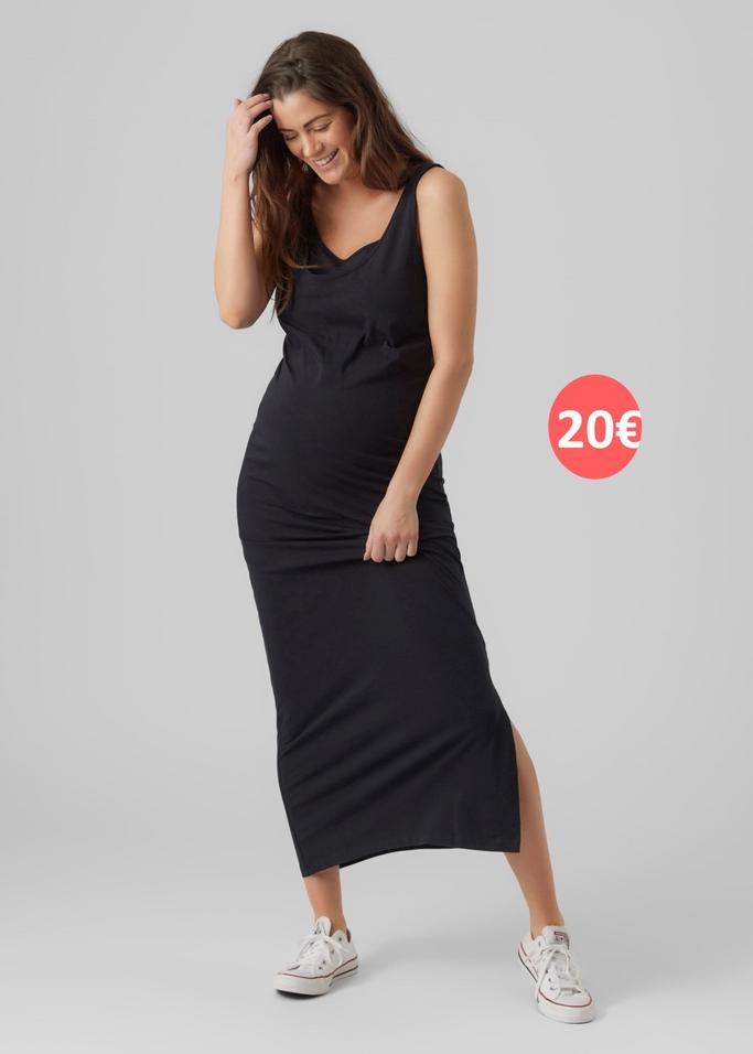 robe longue stretch de grossesse