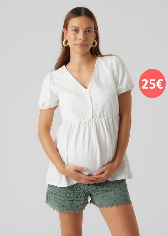 witte zwangerschapsblouse