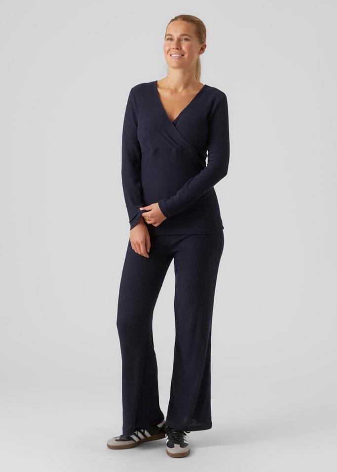 blue maternity pants
