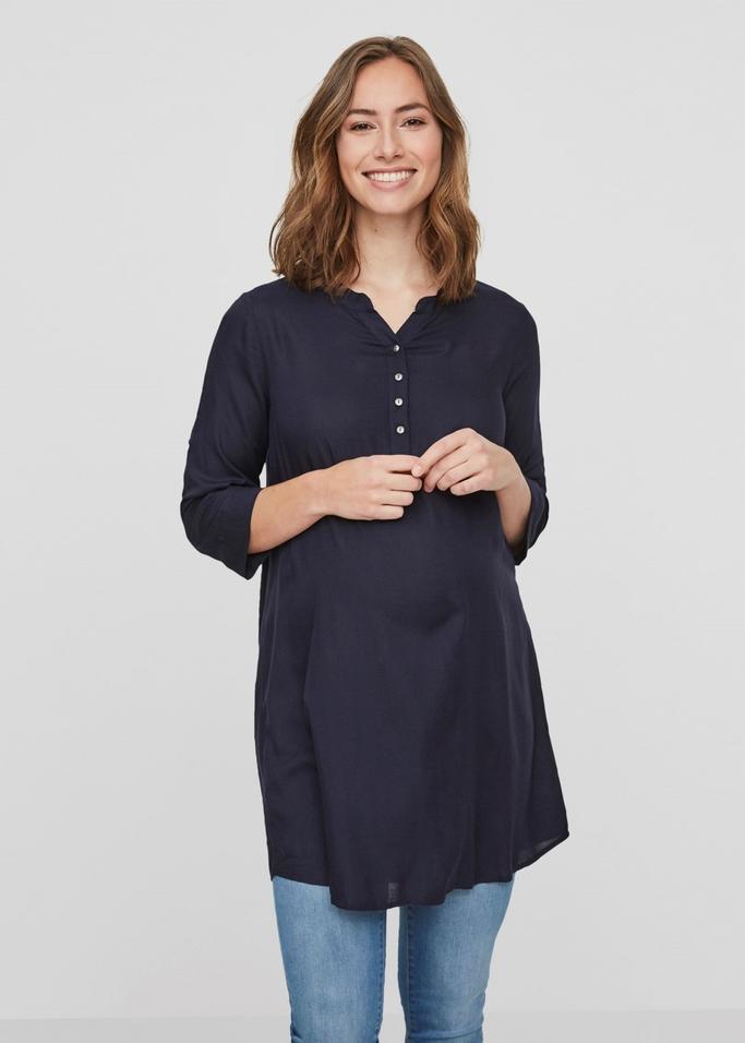 blue maternity tunic
