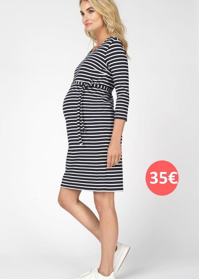 Noppies zwangerschapsjurk stripes