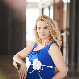 Maternity dress indigo