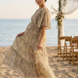 robe longue de grossesse