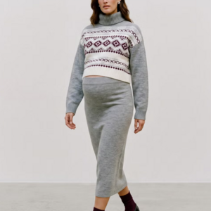 ensemble jupe et crop top de grossesse