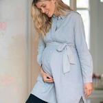 Denim pregnancy dress
