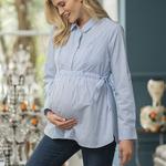 maternity blouse stripes