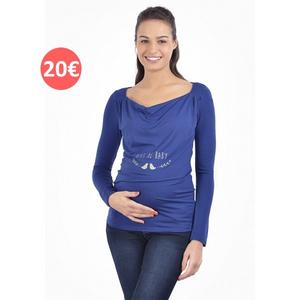 blue nursing top