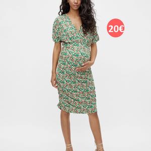 robe verte de maternité