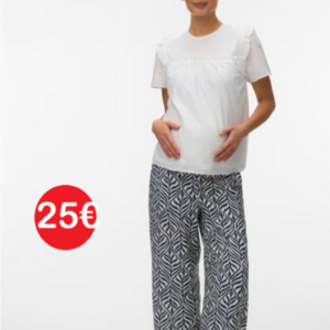 Maternity pants black&white print