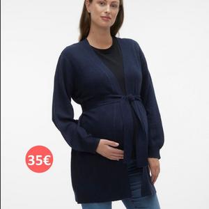 Cardigan de grossesse bleu