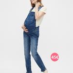 salopette en jeans future maman