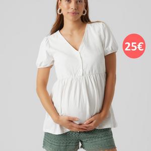 witte zwangerschapsblouse