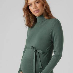 turtle neck maternity dress