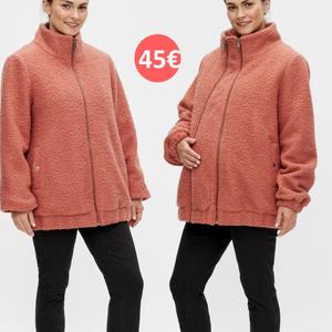 veste de grossesse 2 en 1 corail